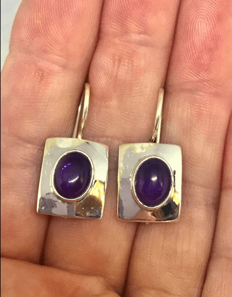 Ava Amethyst Earrings - Image 5