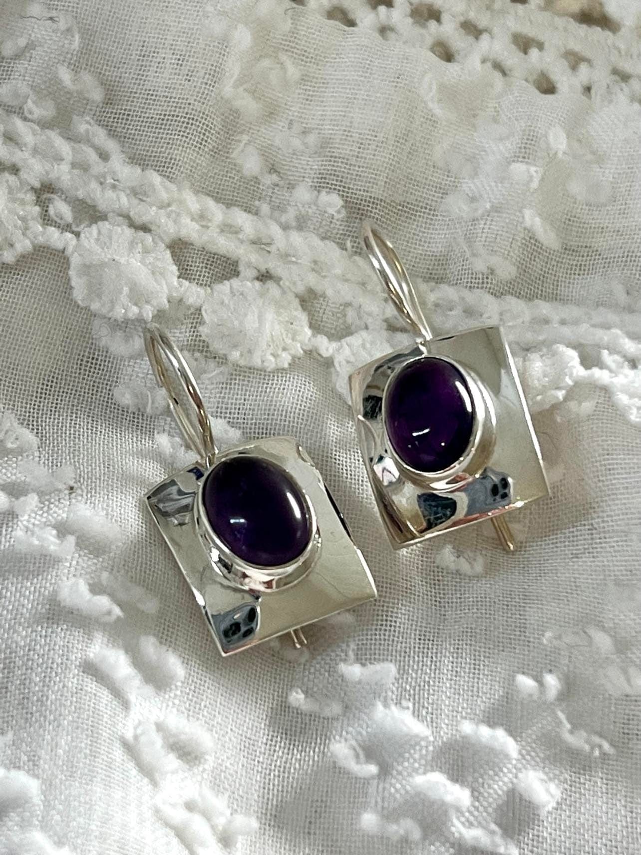 Ava Amethyst Earrings - Image 6
