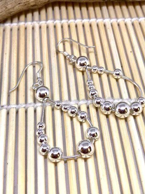 Ball Drop Hoop Earrings - Image 4