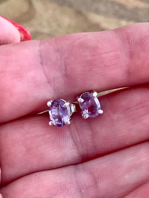 Bijou Amethyst Studs - Image 3