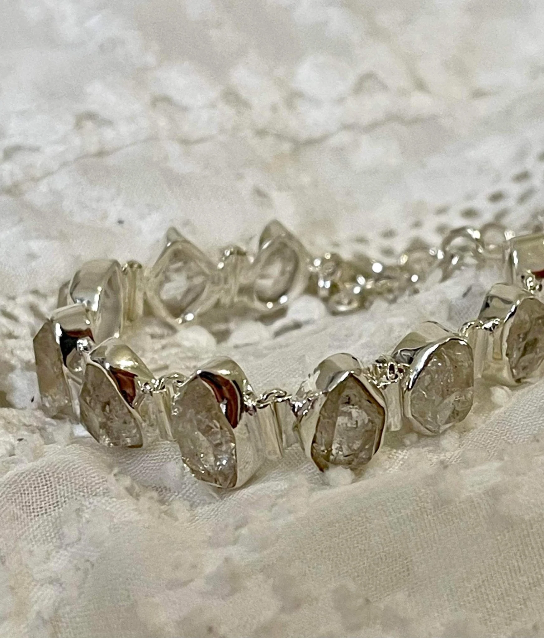 Boho Bling Herkimer Diamond Bracelet - Image 6