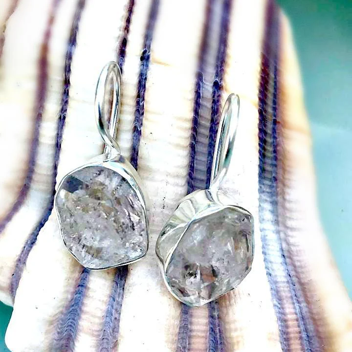 Boho Bling Herkimer Diamond Earrings - Image 4