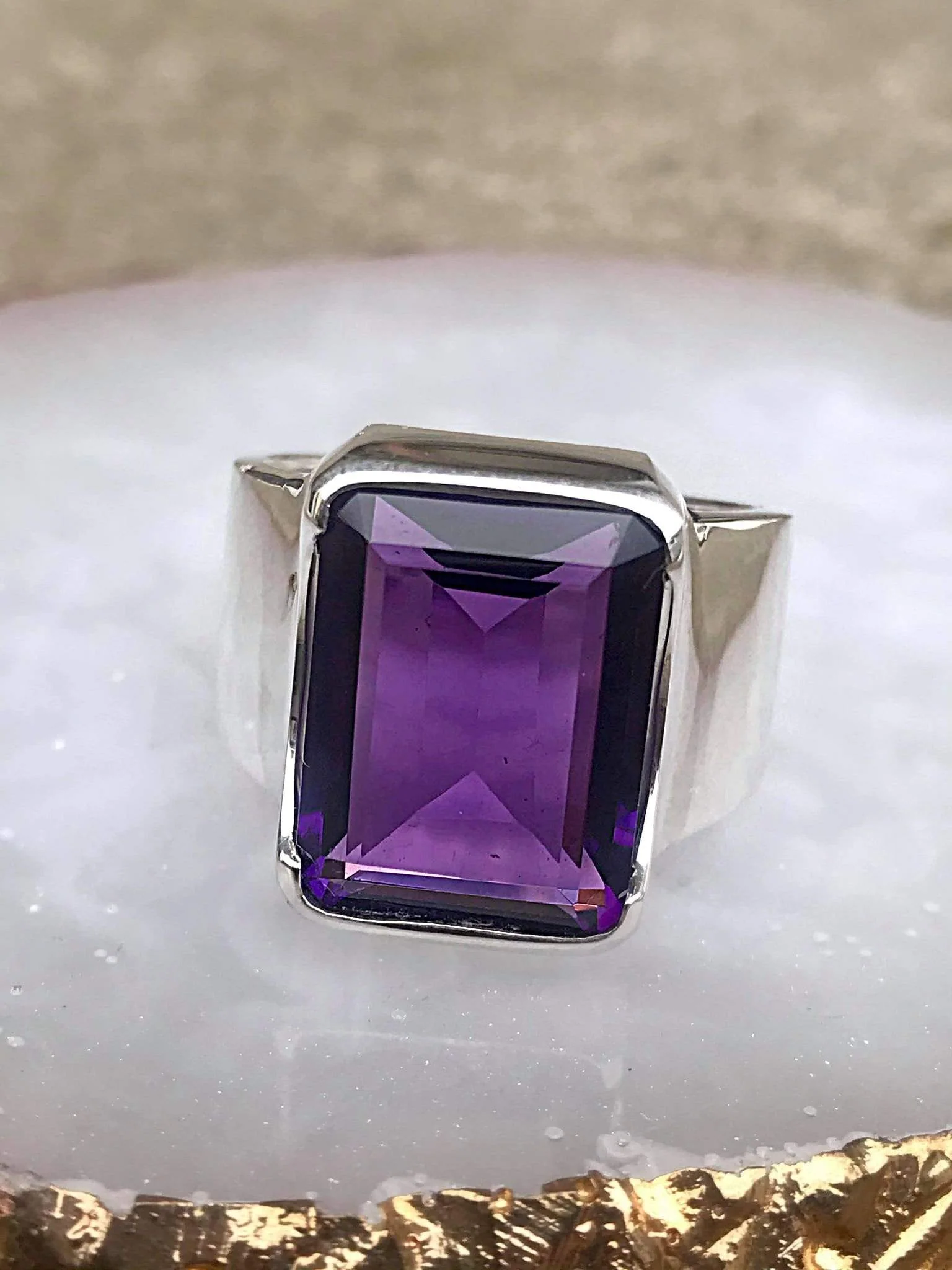 Bold Amethyst Ring - Image 5