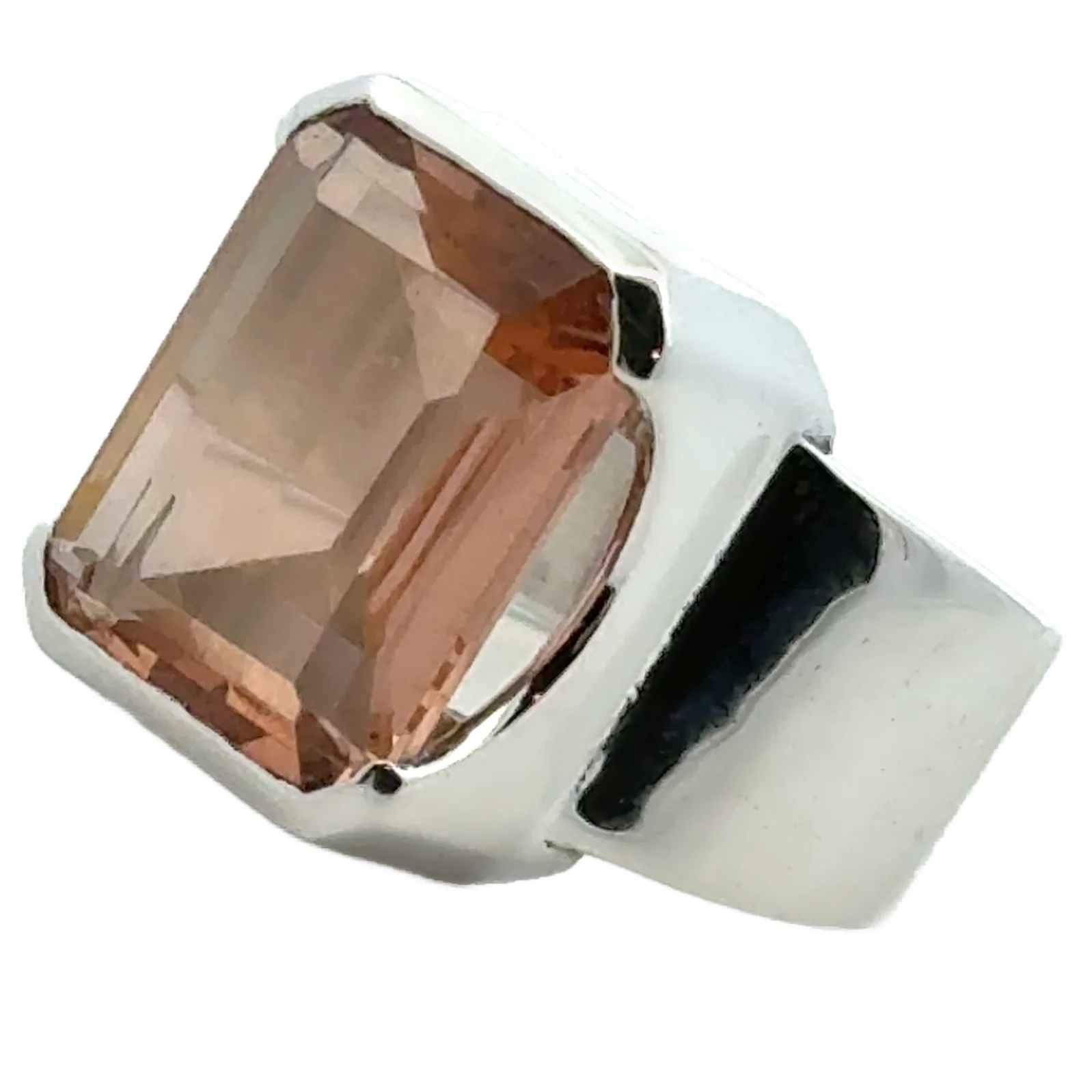 Bold Morganite Quartz Ring - Image 3