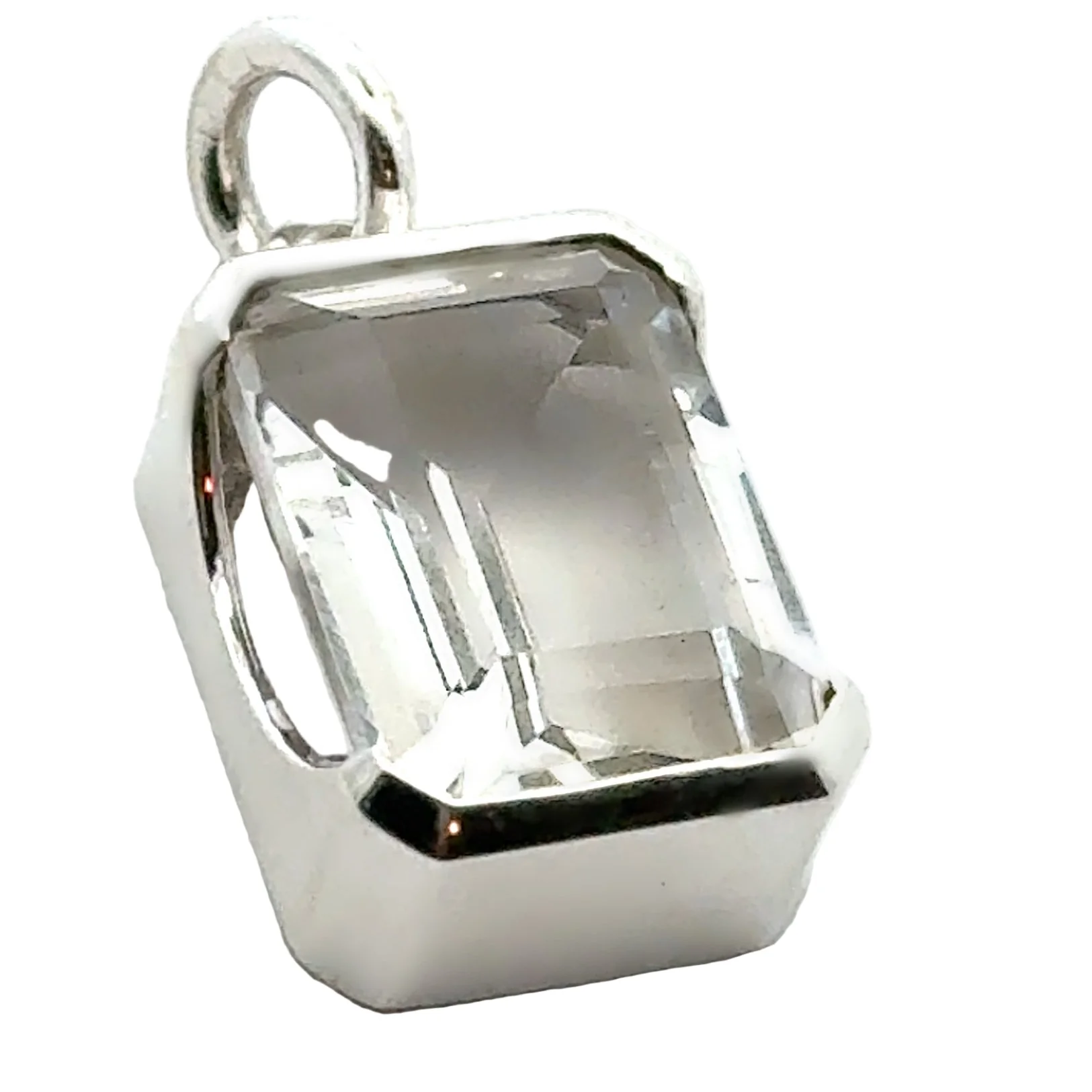 Bold White Topaz Pendant - Image 3