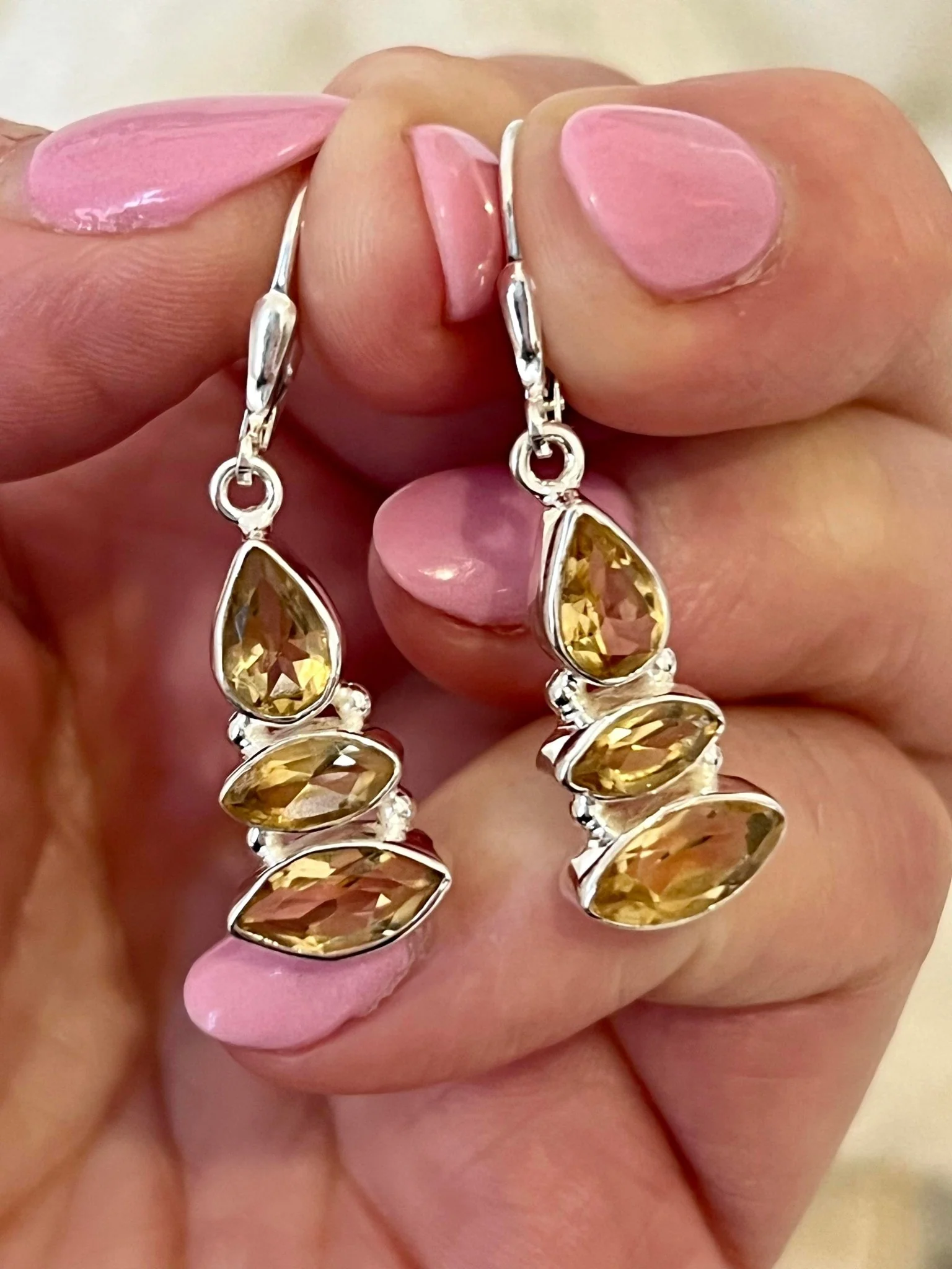 Cascata Citrine Earrings - Image 3