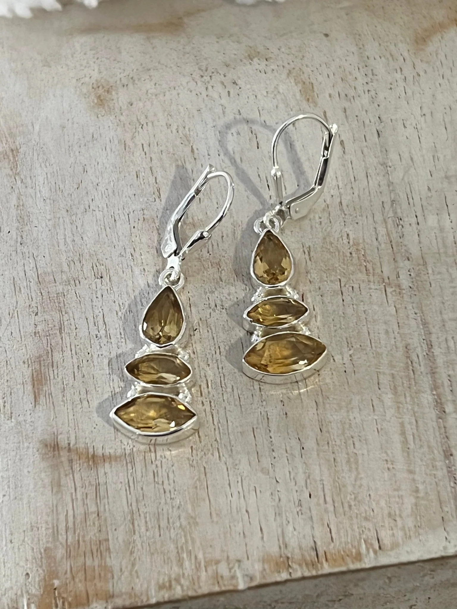 Cascata Citrine Earrings - Image 4