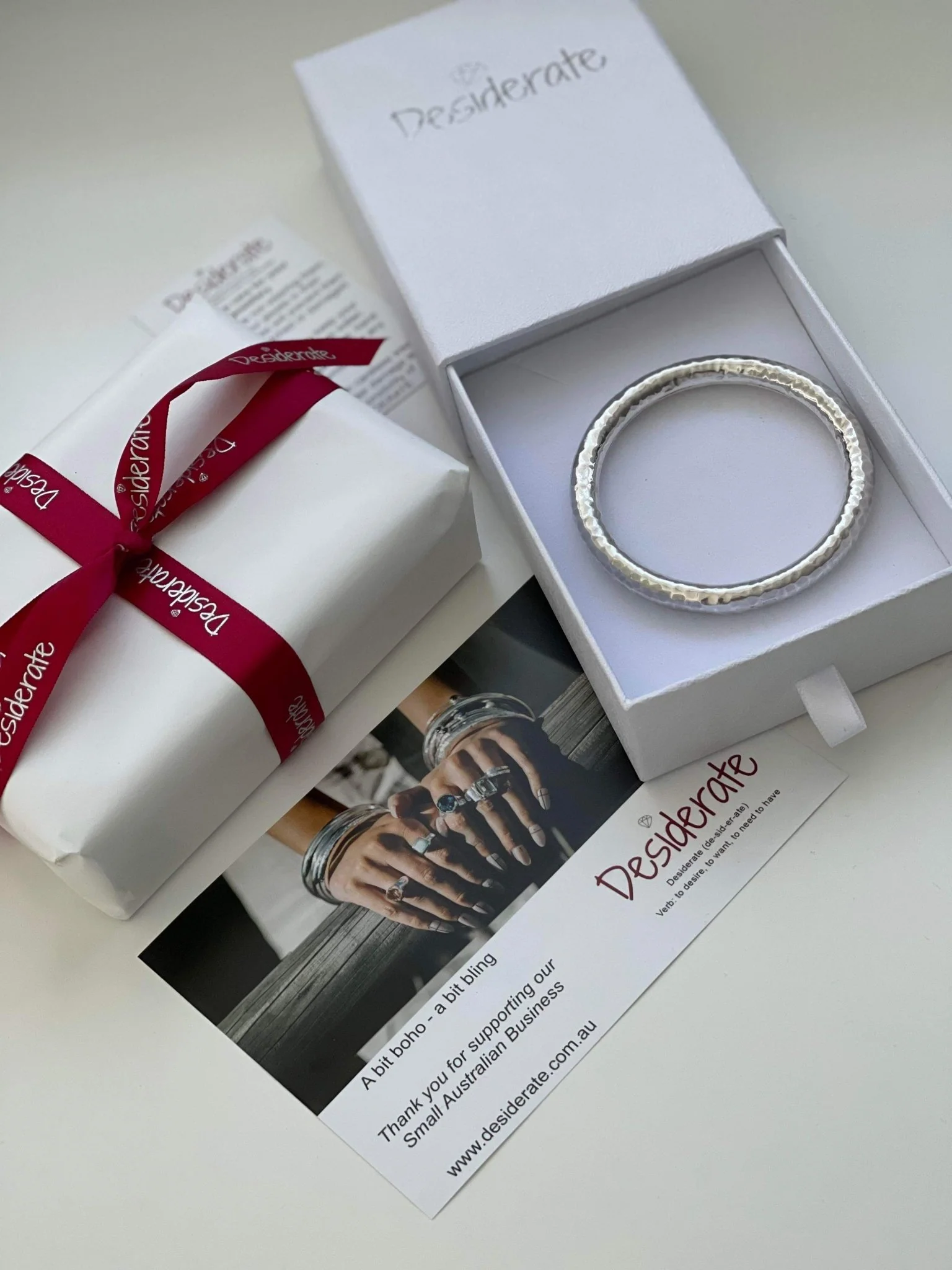 Contempo Beaten Bangle 12 MM - Image 4