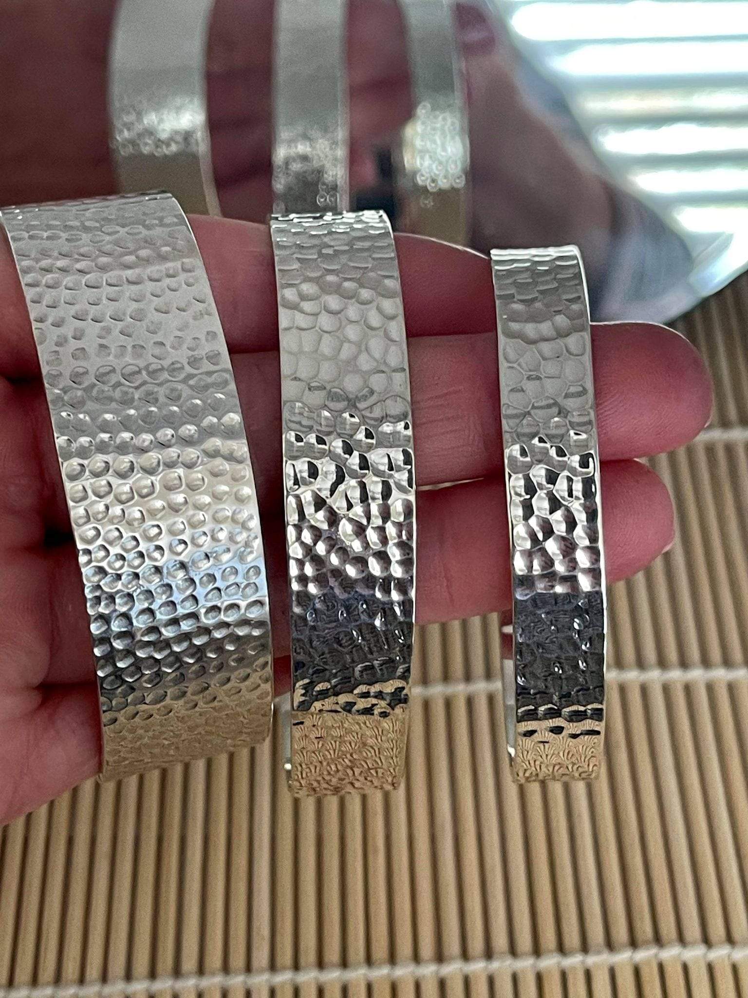 Contempo Collection Hammered Bangle - Image 3