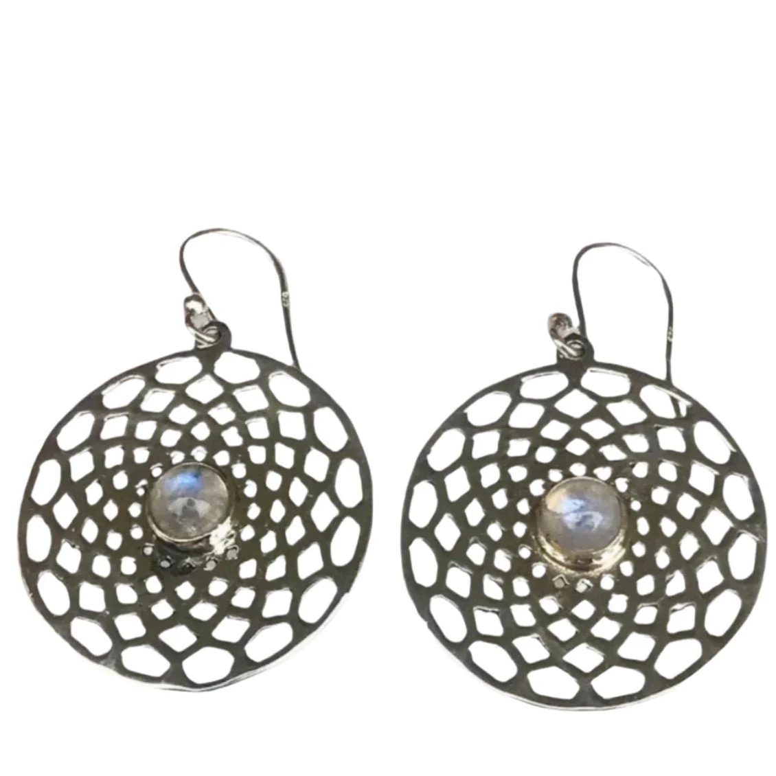 Drifting Goddess Moonstone Earrings - Image 4