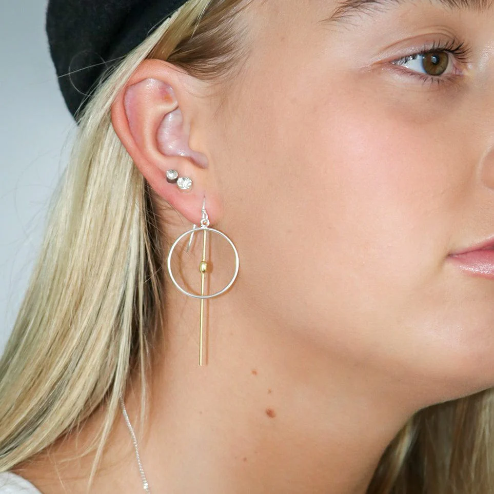 Drop Spike Hoops - Image 3