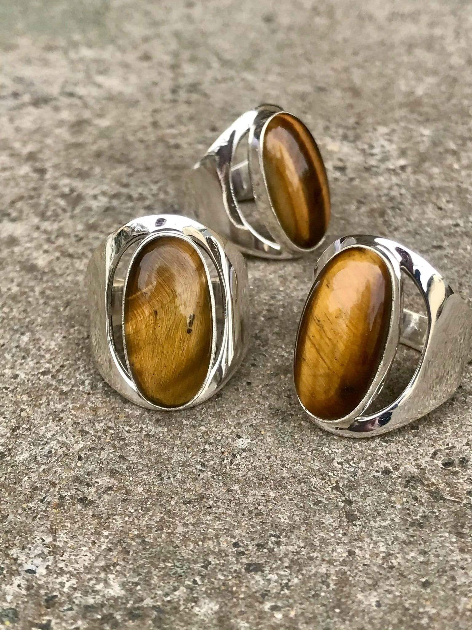 Earth Stone Tigers Eye Ring - Image 3