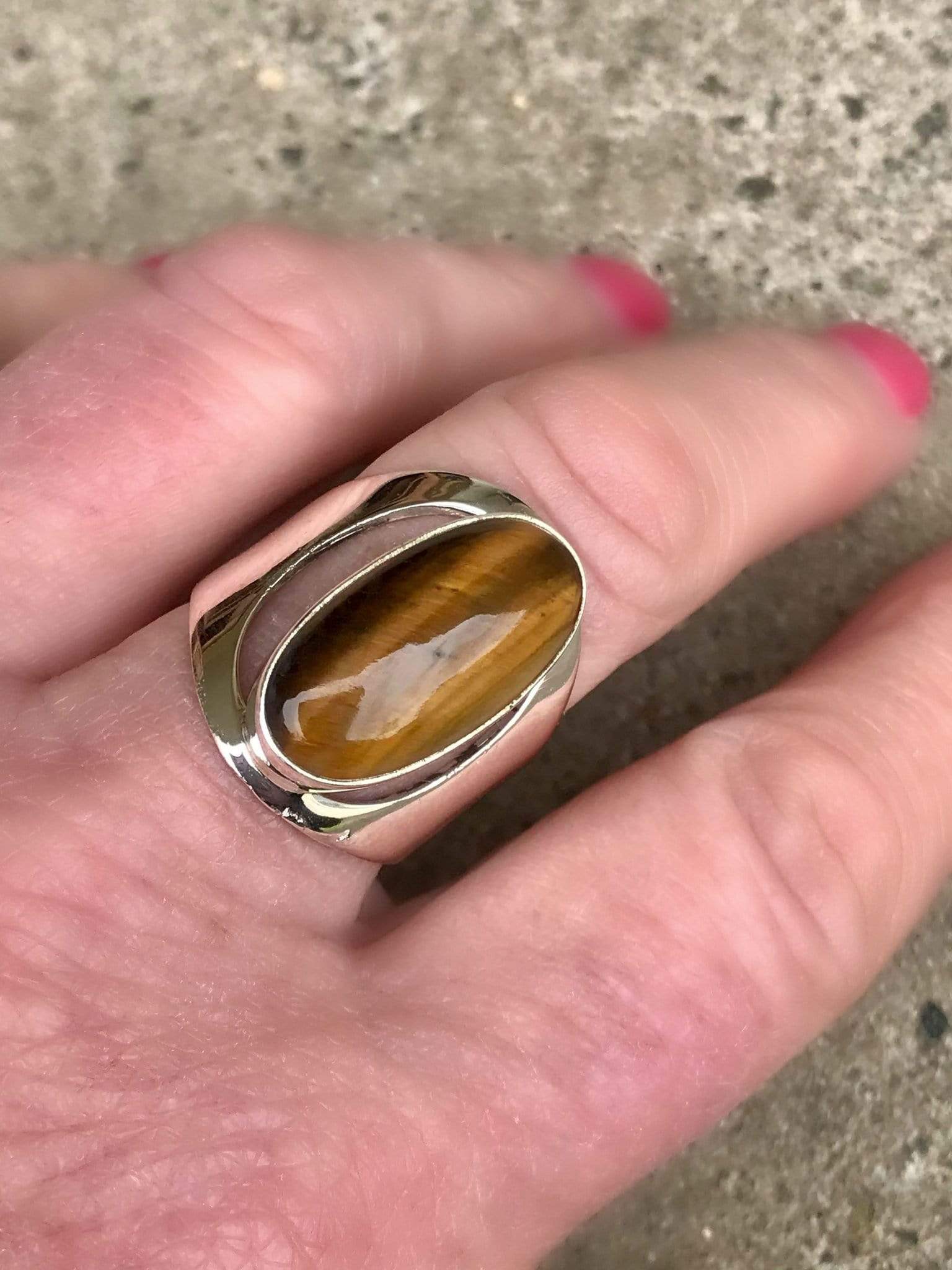 Earth Stone Tigers Eye Ring - Image 6