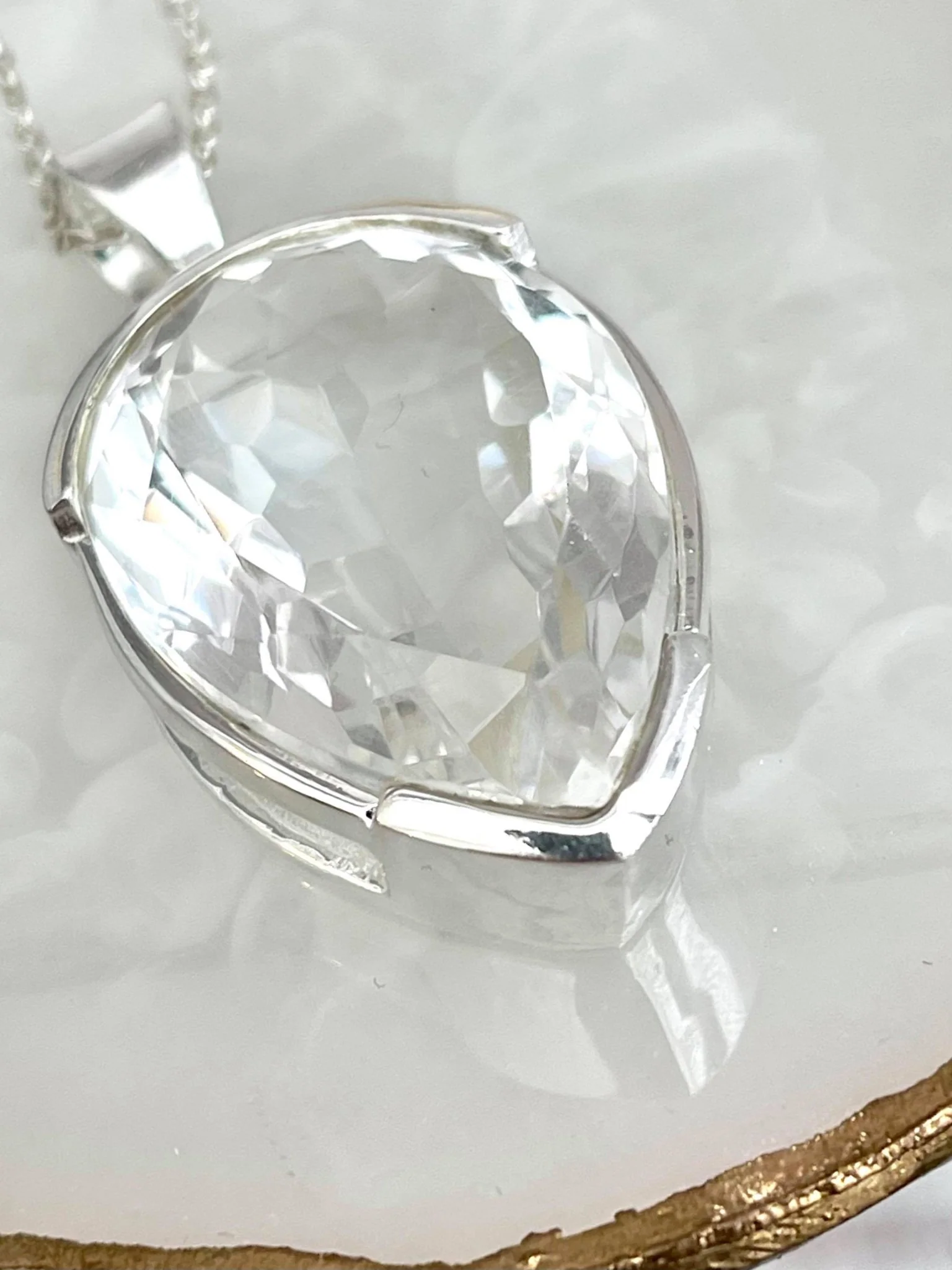Extraordinaire White Topaz Pendant - Image 12