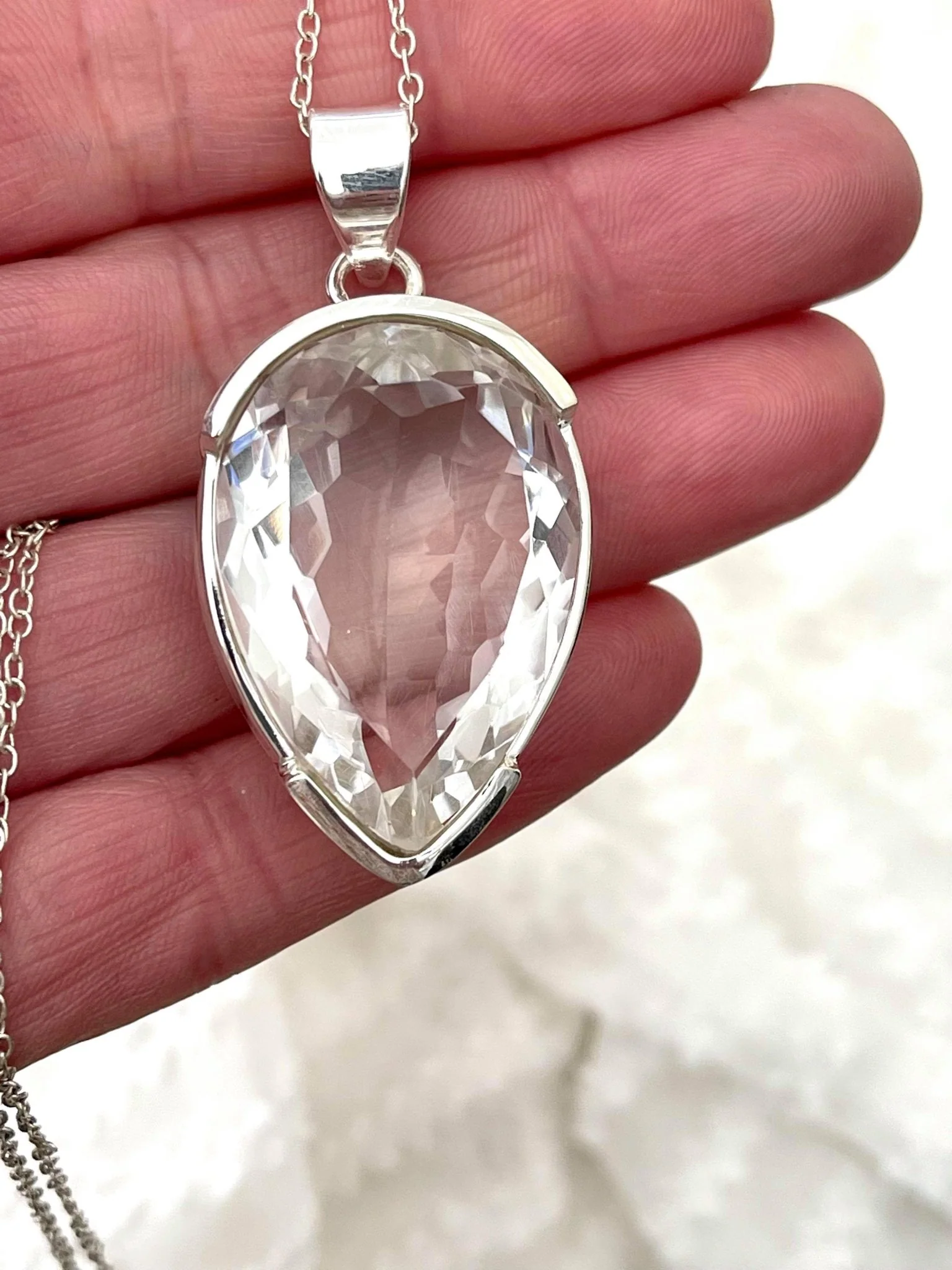 Extraordinaire White Topaz Pendant - Image 5
