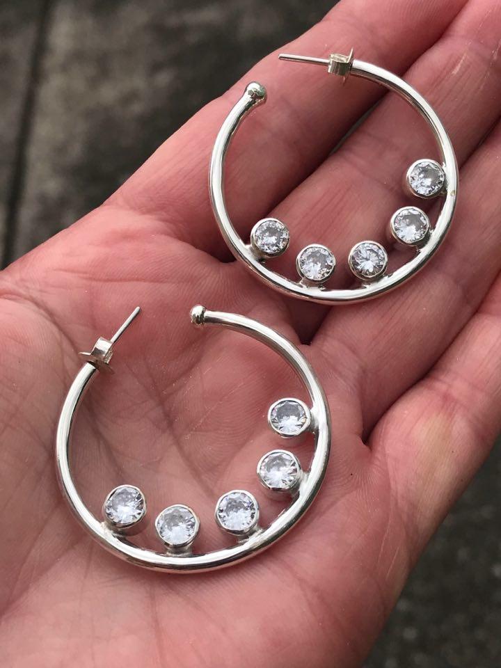 Gemcare Hoops Clear Crystal - Image 3