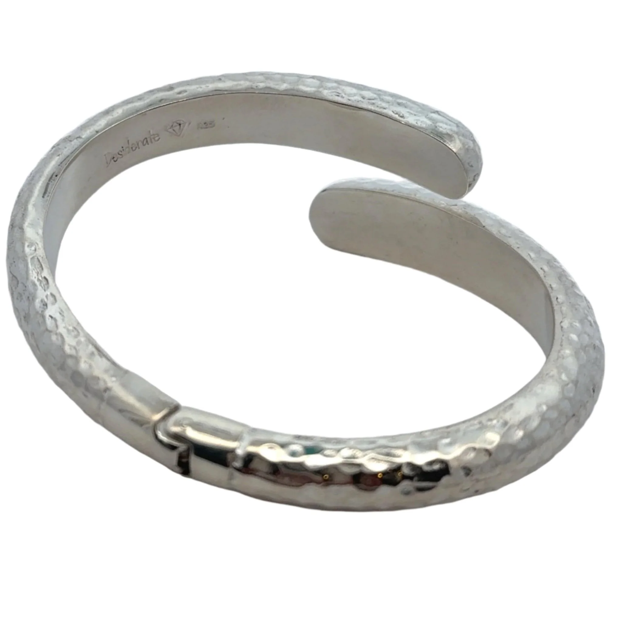 Hammered Hinged Bangle - Image 3