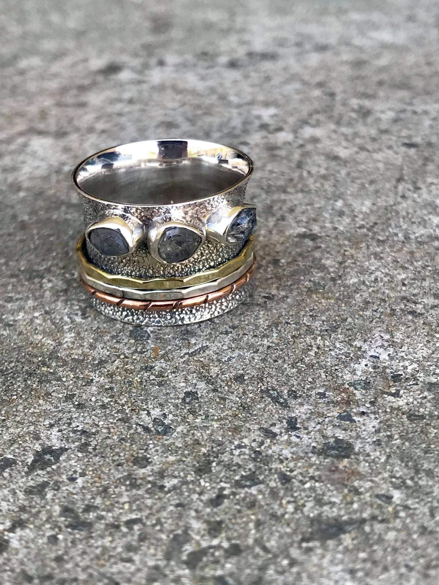 Herkimer Diamond Spinner Ring - Image 3