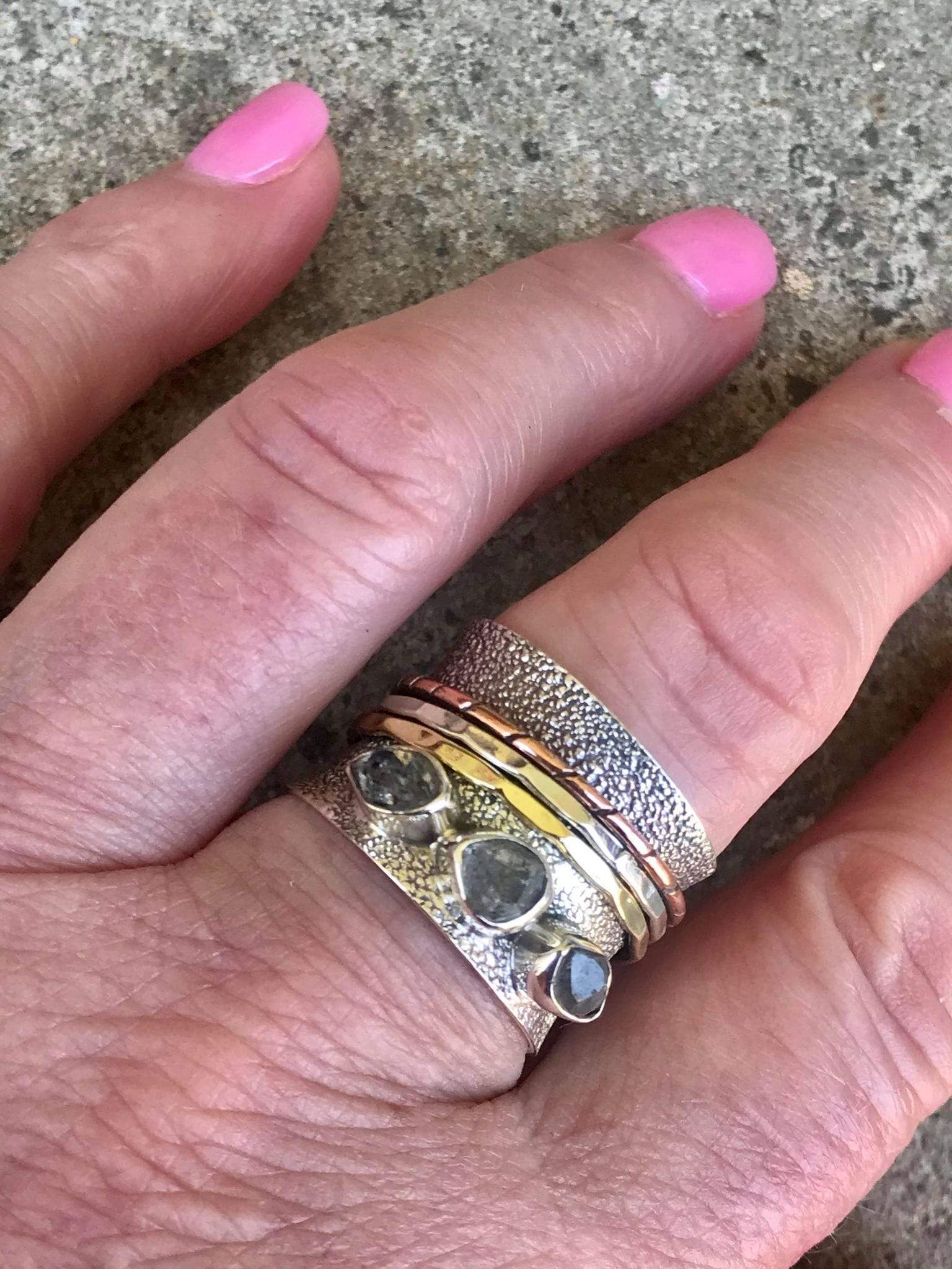 Herkimer Diamond Spinner Ring - Image 4