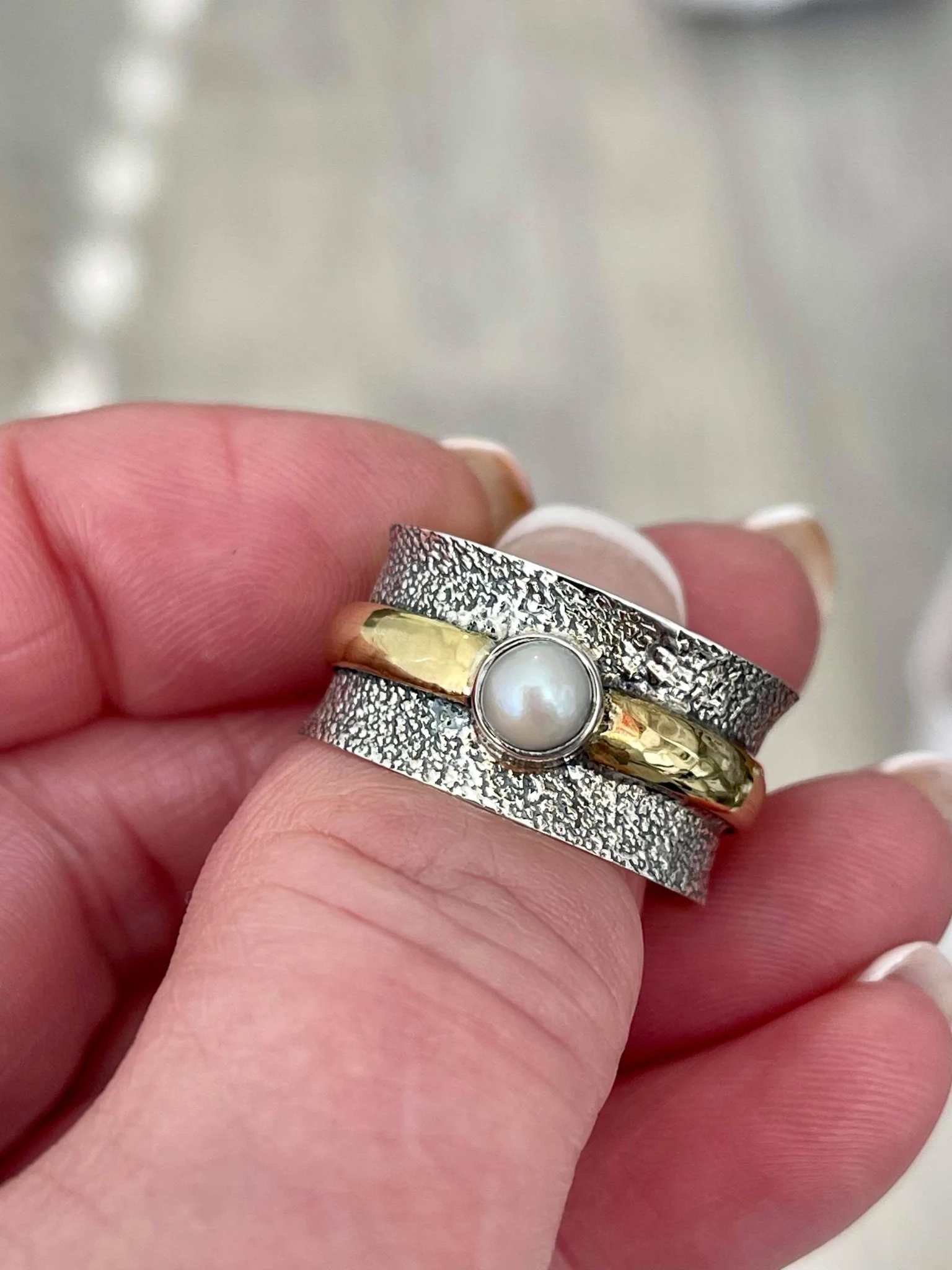 Inca Pearl Ring - Image 5