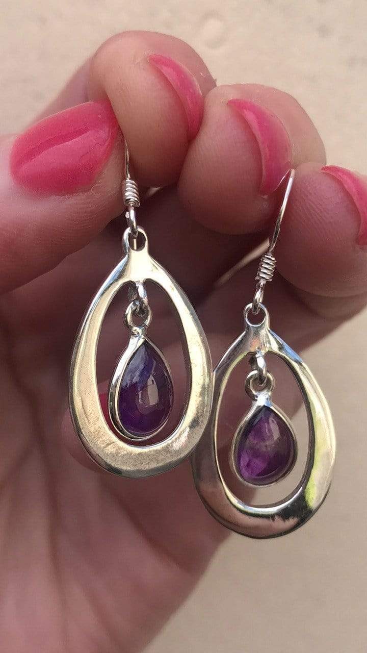 Inner Tears Amethyst Earrings - Image 3