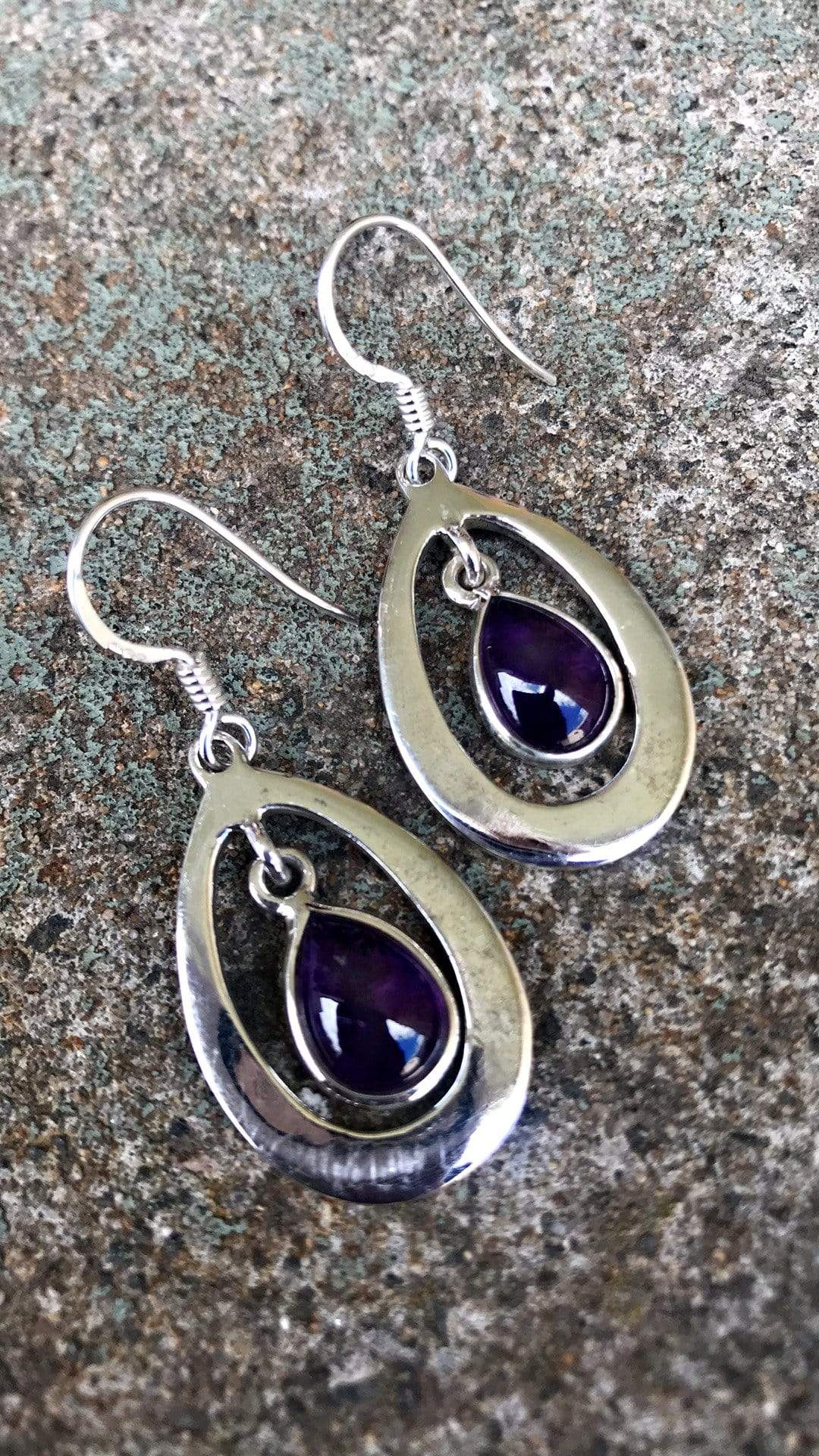 Inner Tears Amethyst Earrings - Image 5
