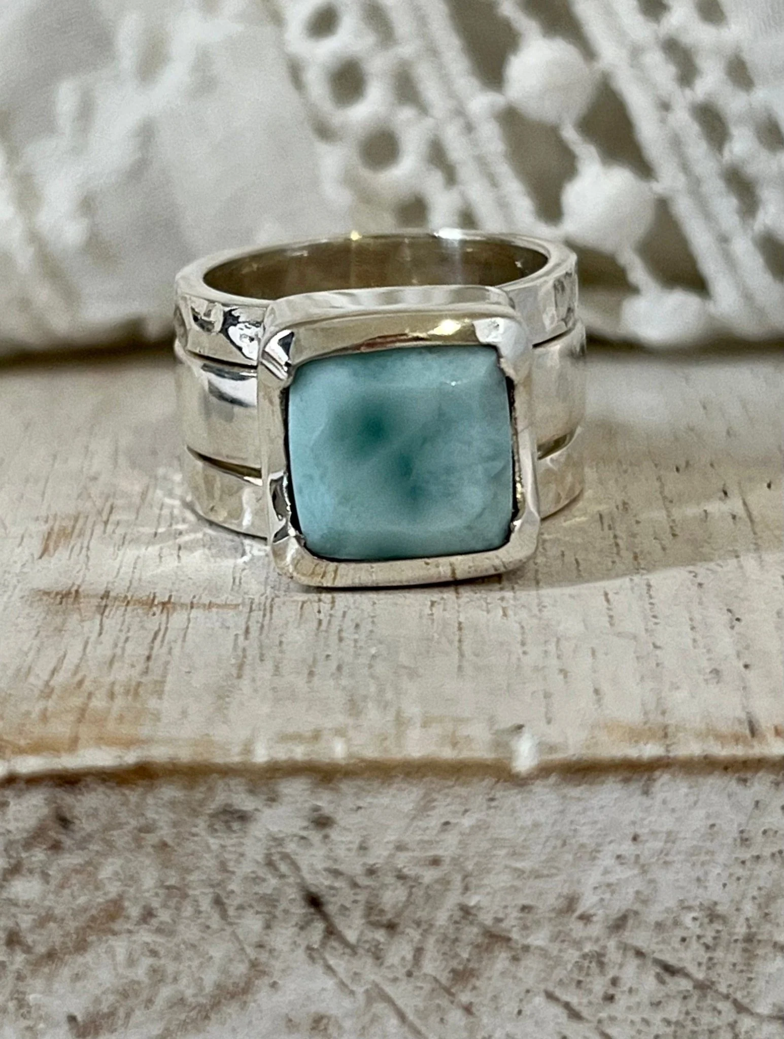 Larimar Trilogy Ring Set - Image 3