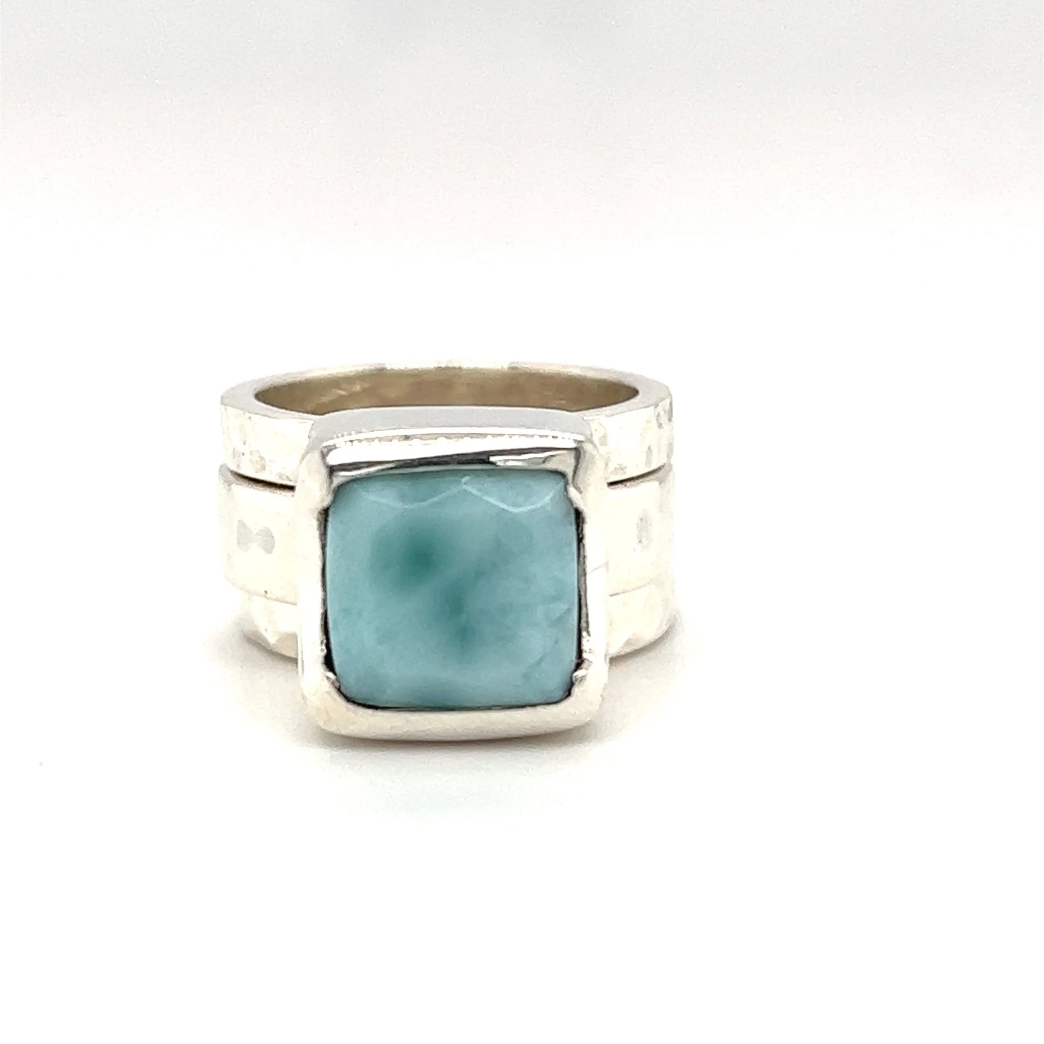 Larimar Trilogy Ring Set - Image 4