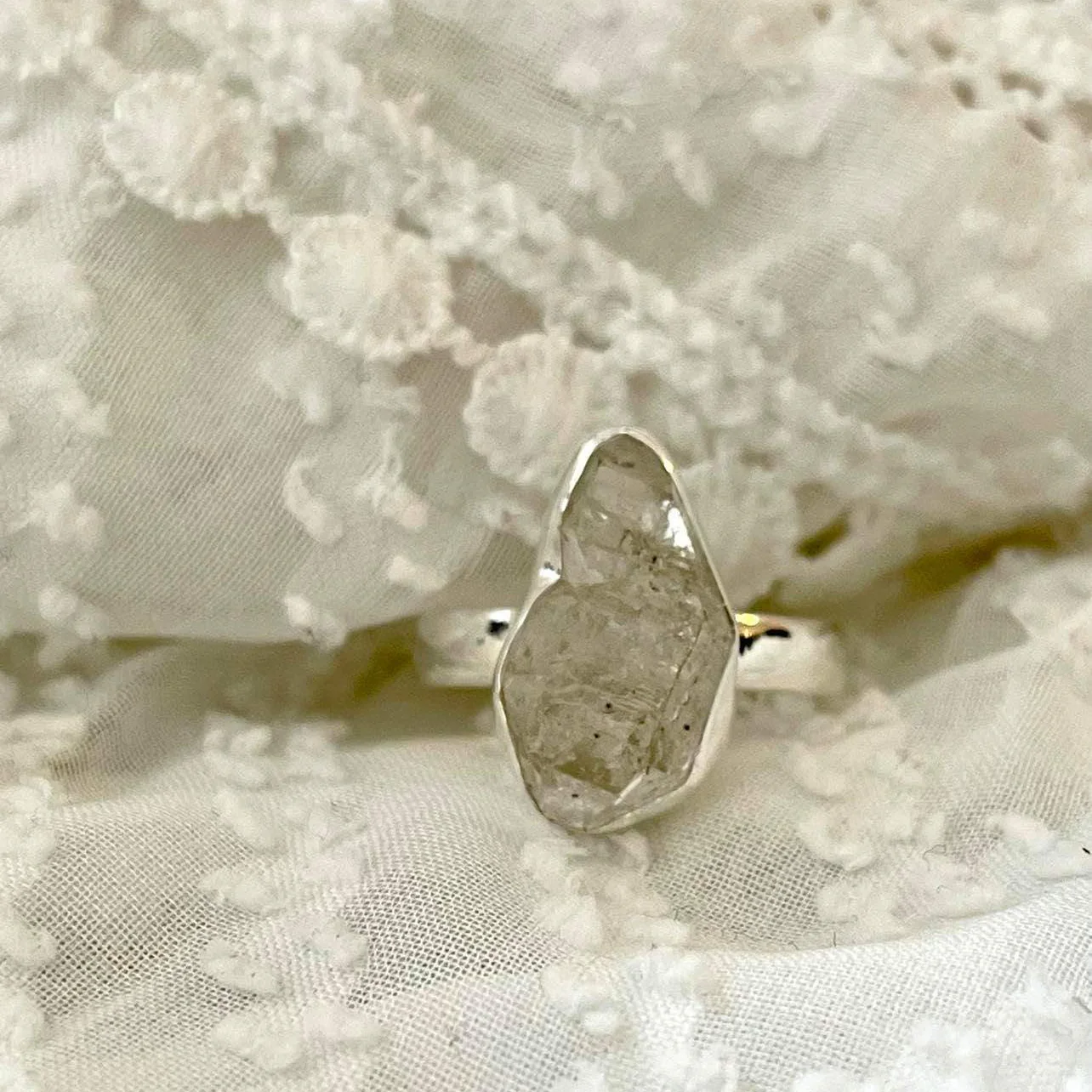 Peace Within Herkimer Diamond Ring - Image 7