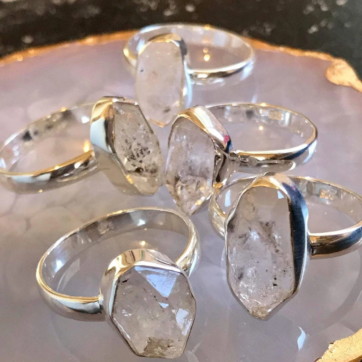 Peace Within Herkimer Diamond Ring - Image 9