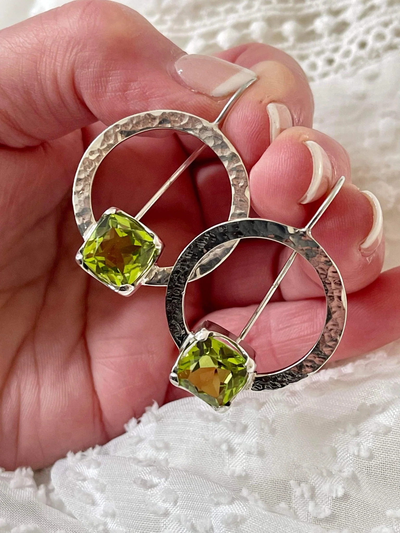 Peridot Trilogy Earrings - Image 3
