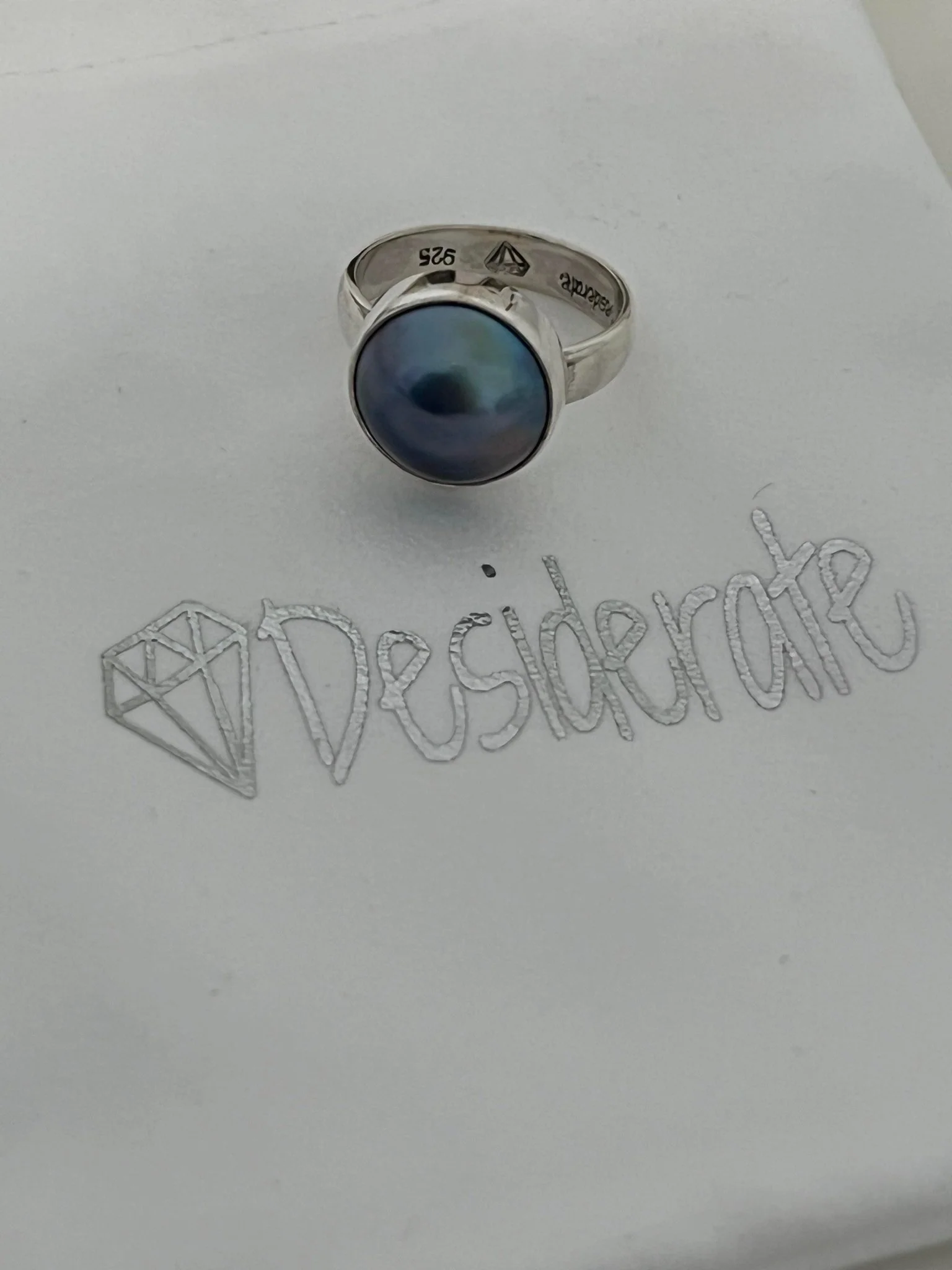 Under The Sun Blue Pearl Ring - Image 5