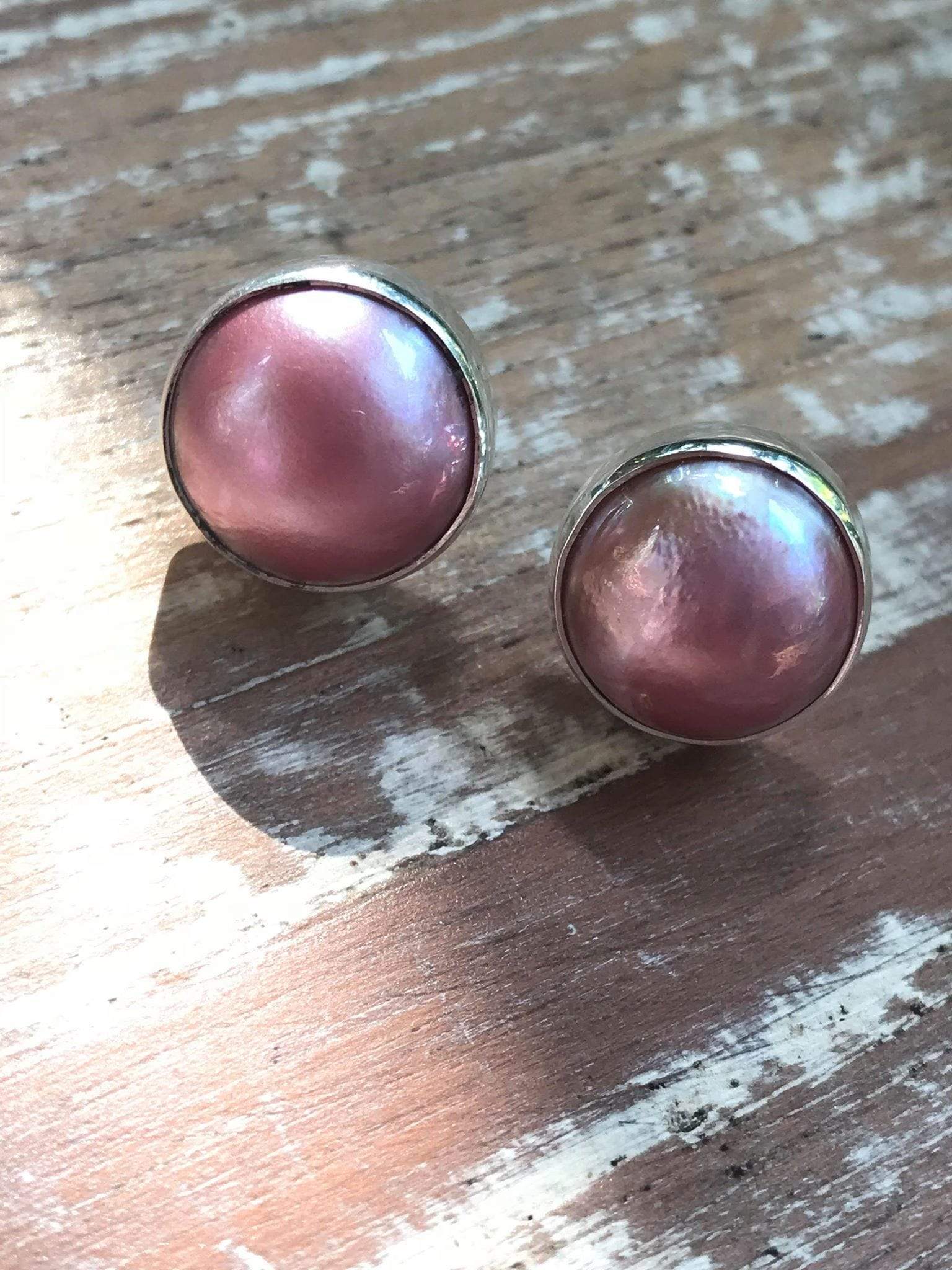 Under The Sun Pearl Studs - Pink - Image 8