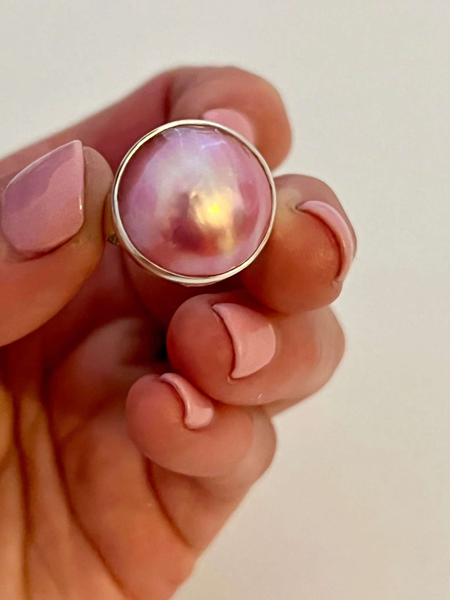 Under The Sun Pink Pearl Ring - Image 3