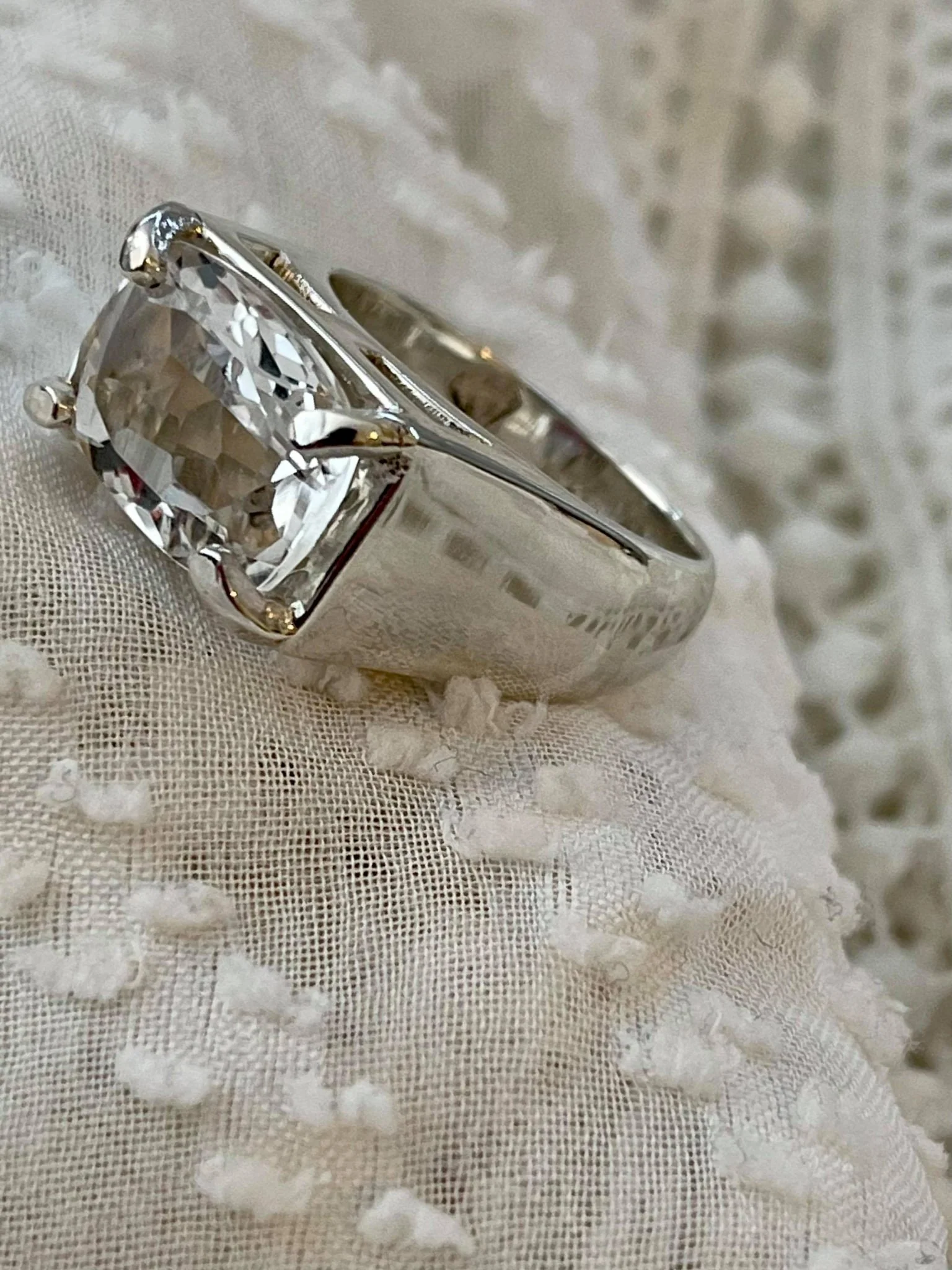 White Topaz Utopia Ring - Image 3