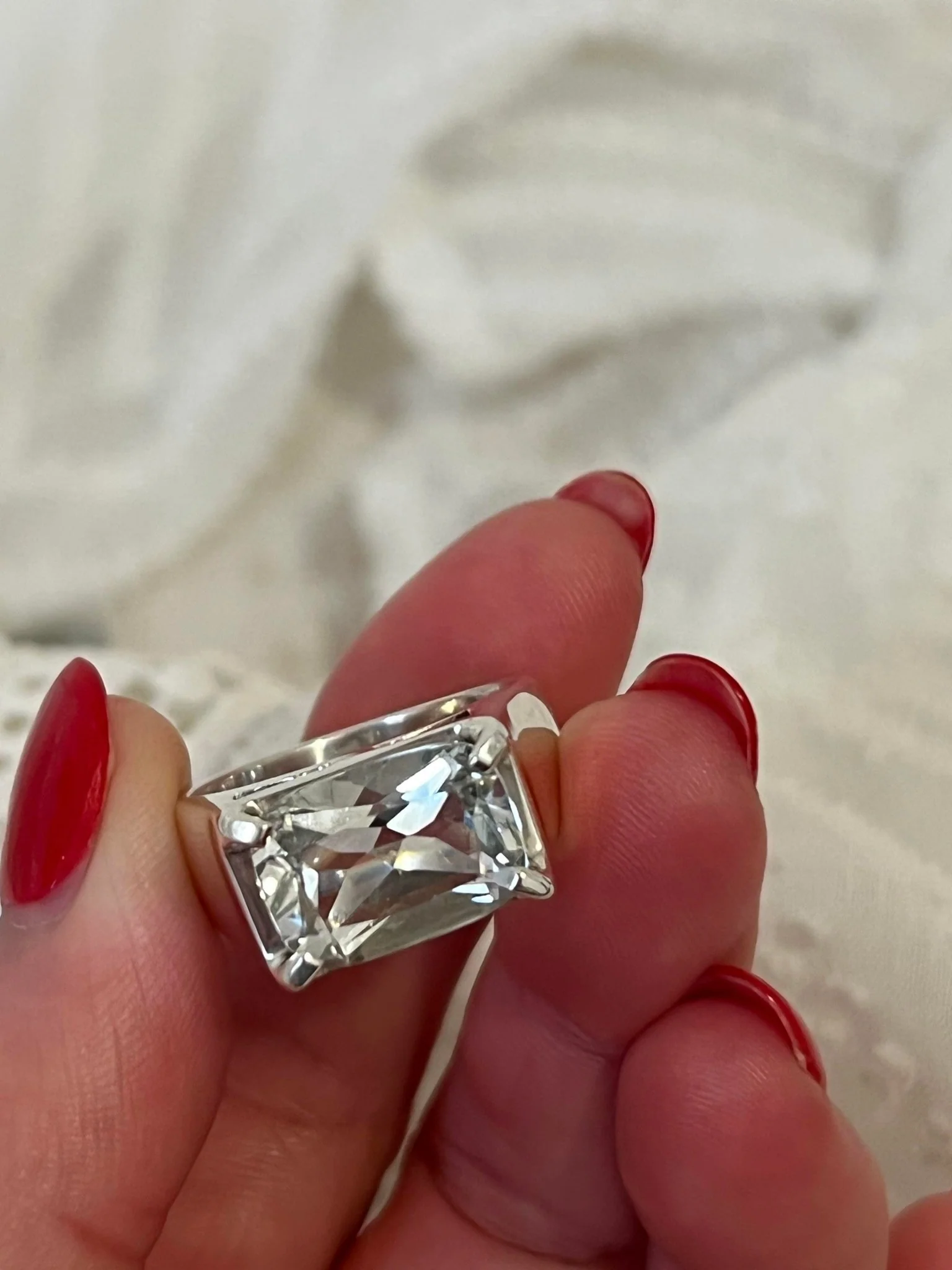 White Topaz Utopia Ring - Image 4